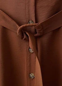 Belt shirt dress