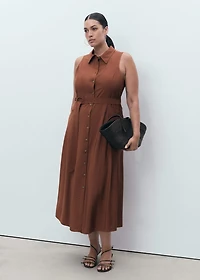 Belt shirt dress
