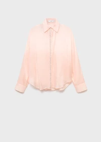 Modal shirt with rhinestones
