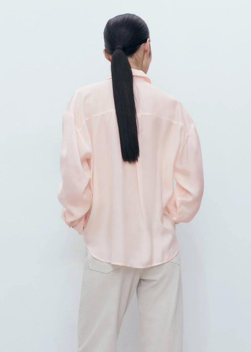 Modal shirt with rhinestones