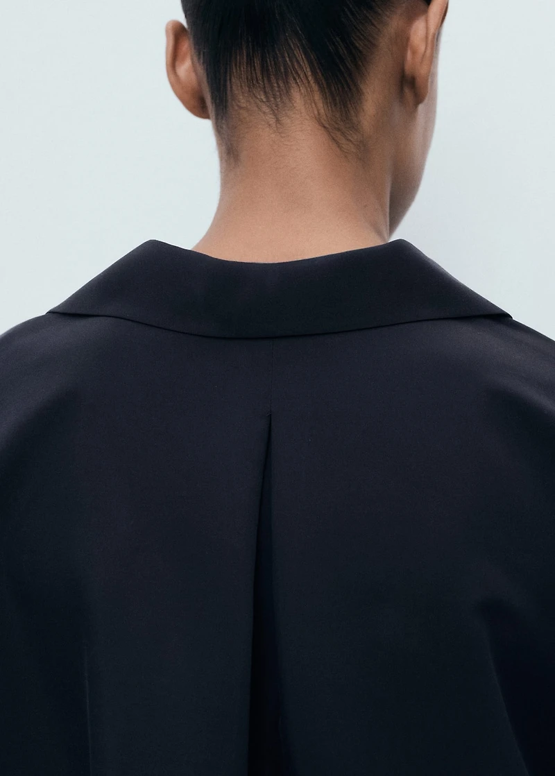 Oversized three-quarter sleeve shirt