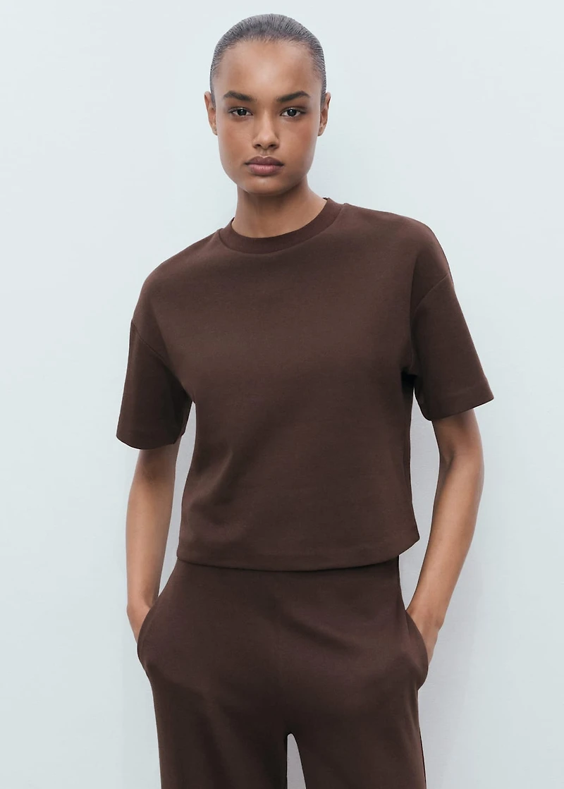 Cotton short-sleeved t-shirt