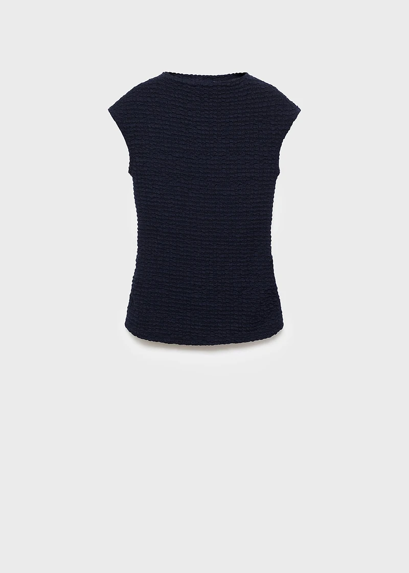 Crêpe cotton maternity top