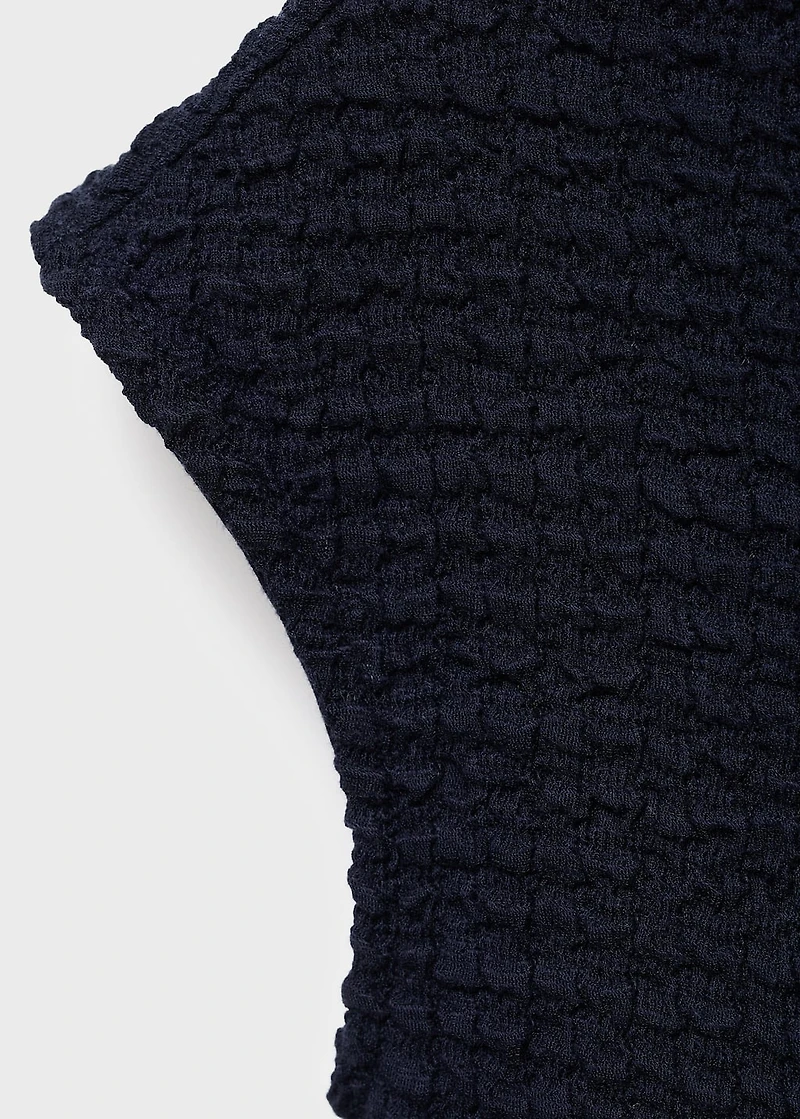 Crêpe cotton maternity top