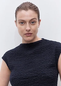 Crêpe cotton maternity top