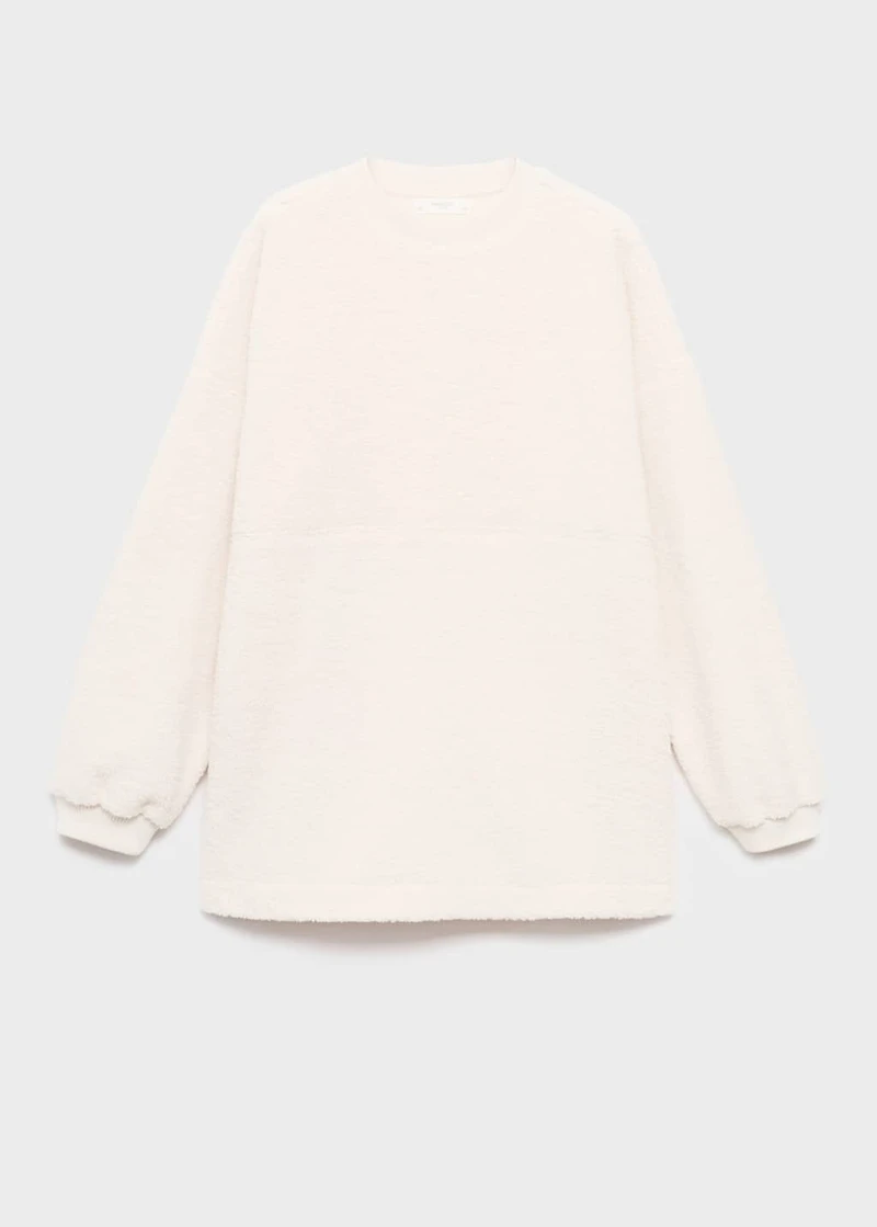 Shearling pyjama sweatshirt