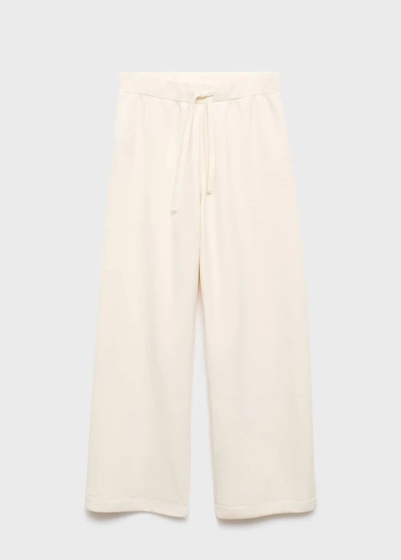 Fluid long cotton pants