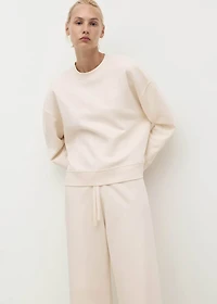 Fluid long cotton pants