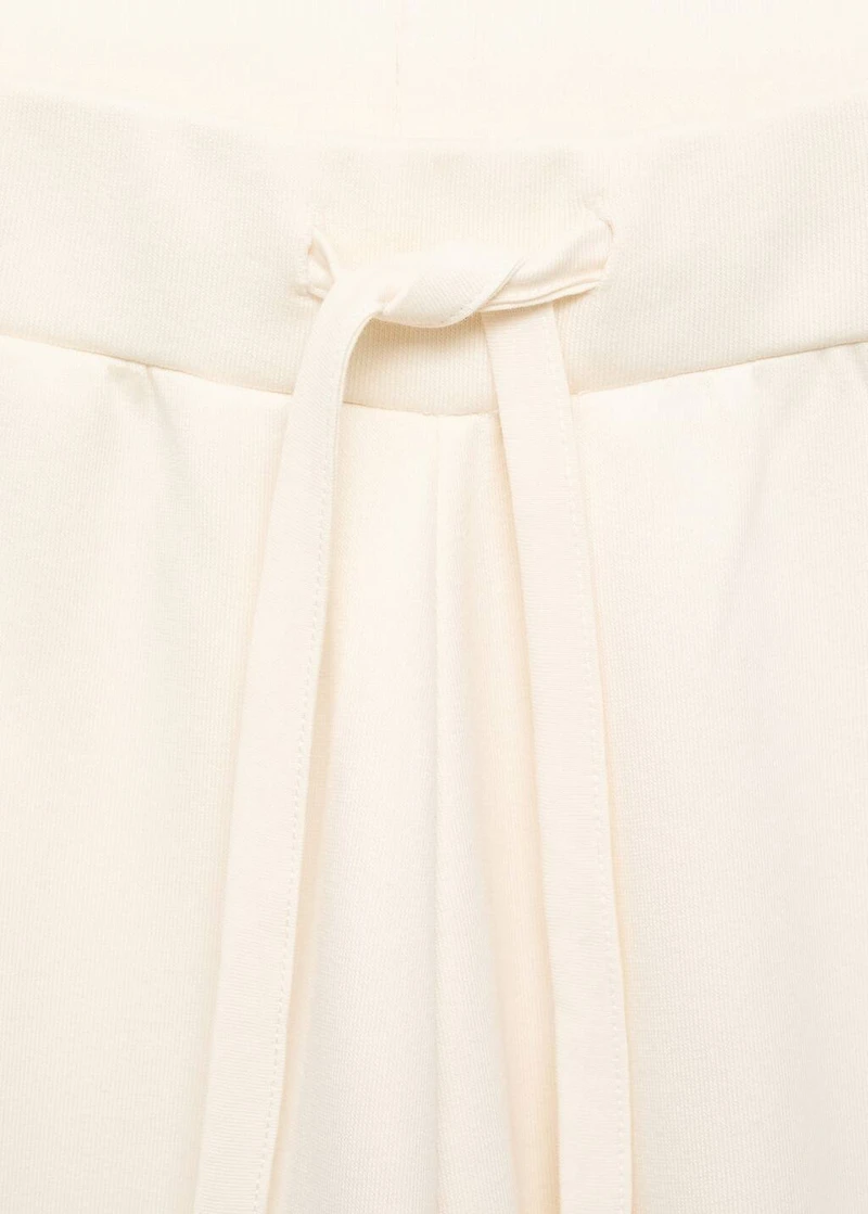 Fluid long cotton pants