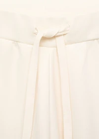Fluid long cotton pants