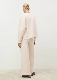 Fluid long cotton pants