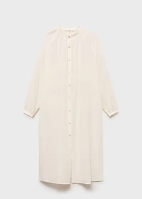 Cotton tunic with buttons