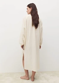 Cotton tunic with buttons