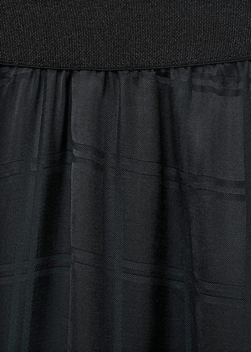 Rayon check pajama pants