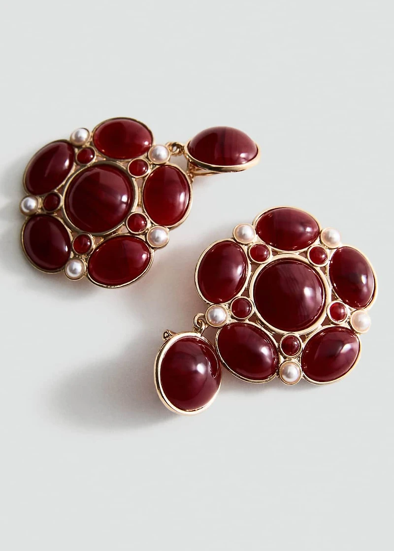 Resin stud earrings