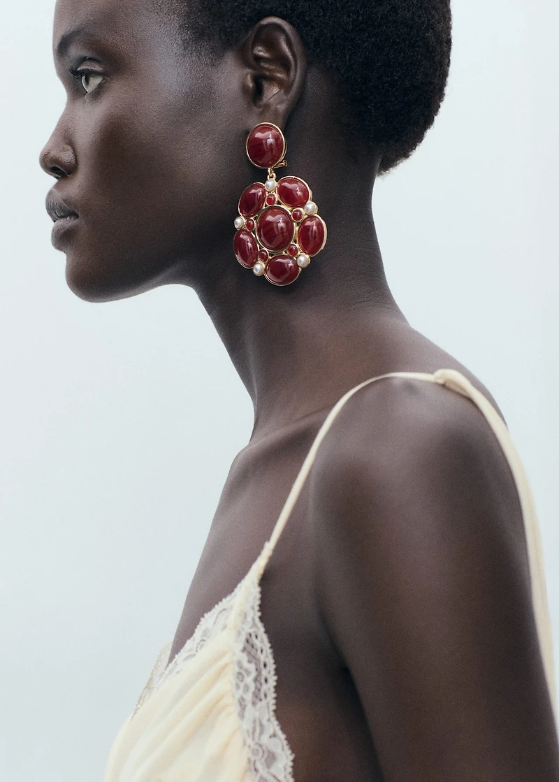 Resin stud earrings