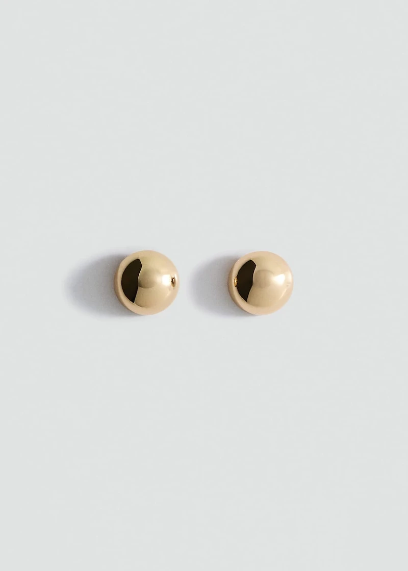 Round volume earrings