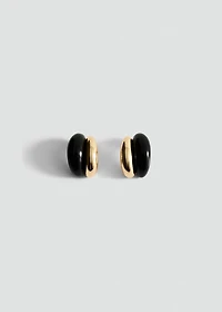 Mixed resin earrings