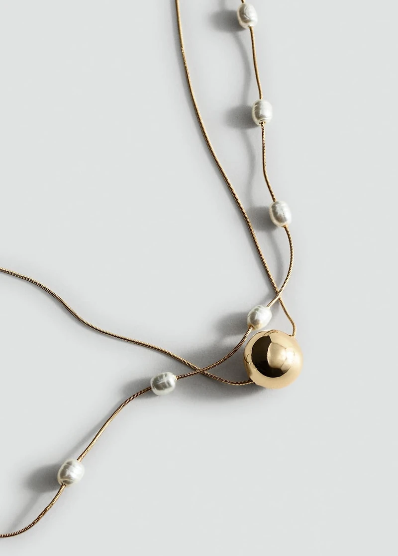 Mixed double necklace