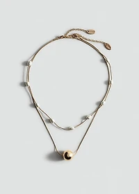 Mixed double necklace