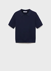 Shirt collar sweater