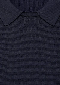 Shirt collar sweater