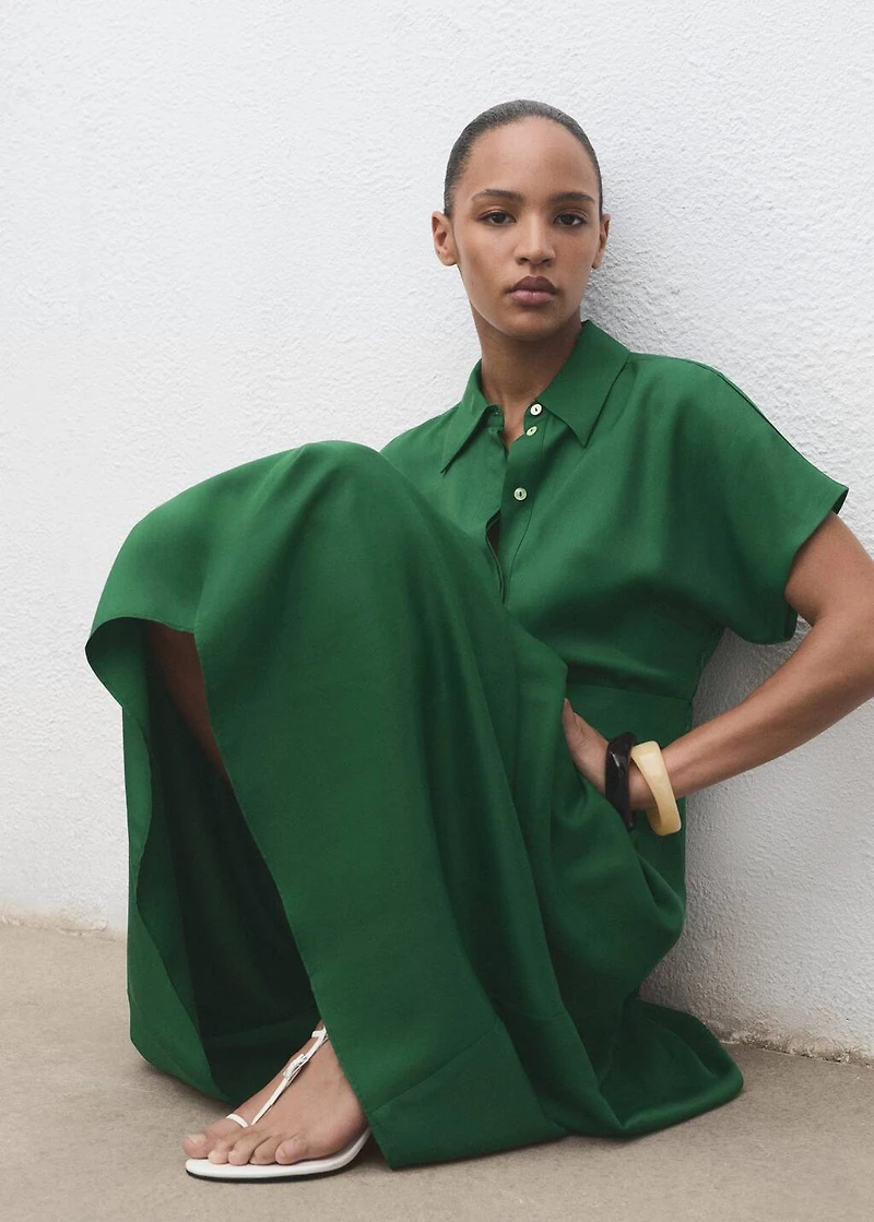 Lyocell shirt dress