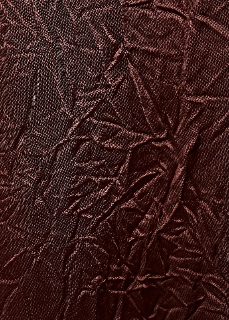 Straight-leg crinkled-effect pants