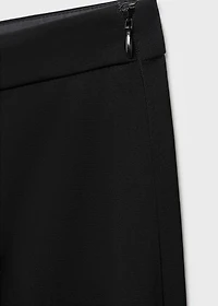 Long flared trousers