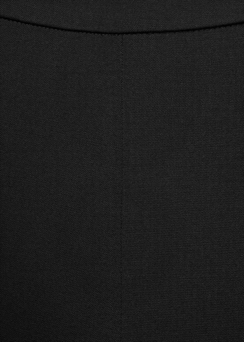 Long flared trousers