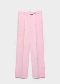 Wide leg suit trousers