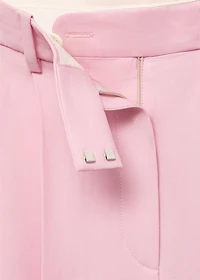 Wide leg suit trousers
