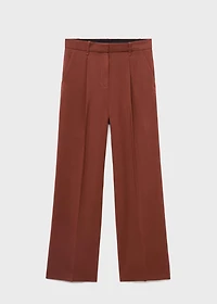 Modal straight-fit pants