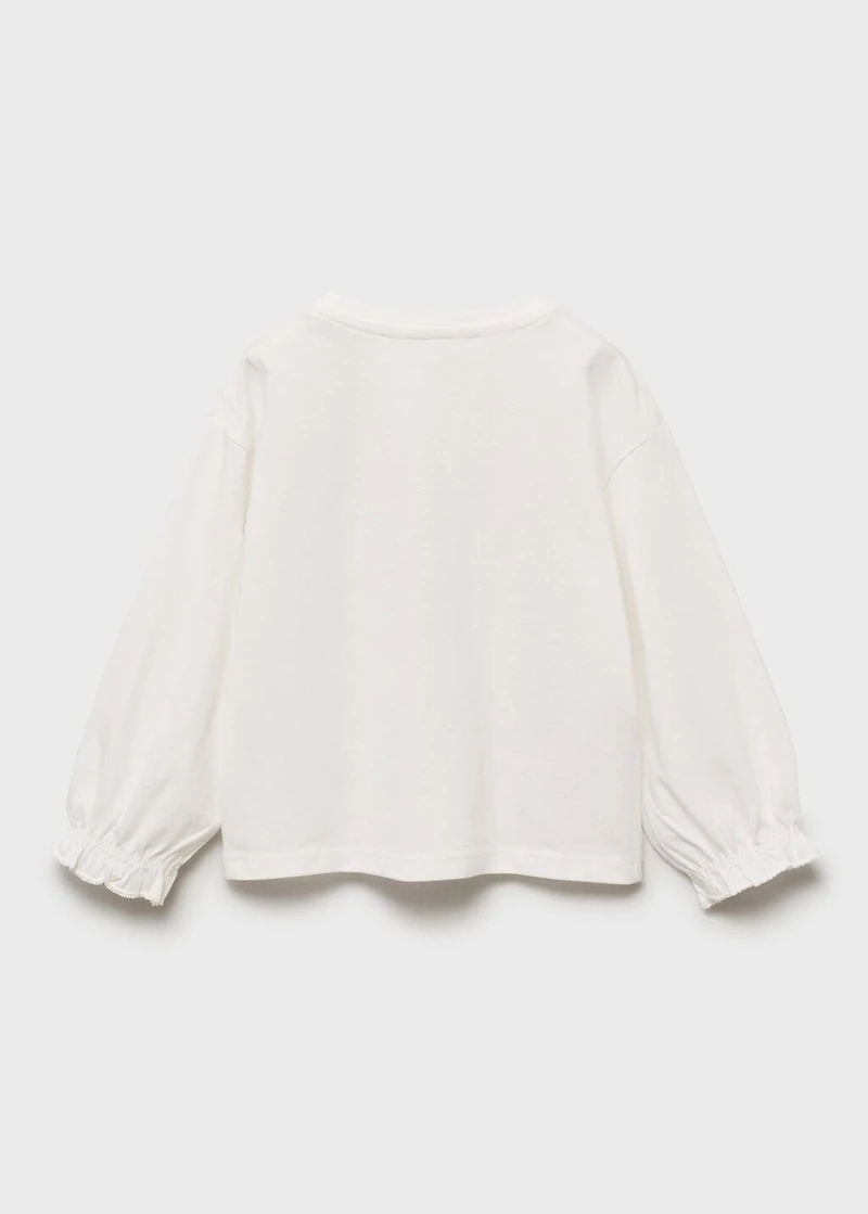 Children's embroidered cotton t-shirt
