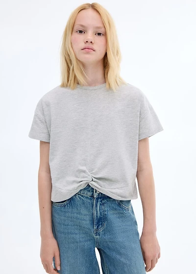 Knot cotton t-shirt