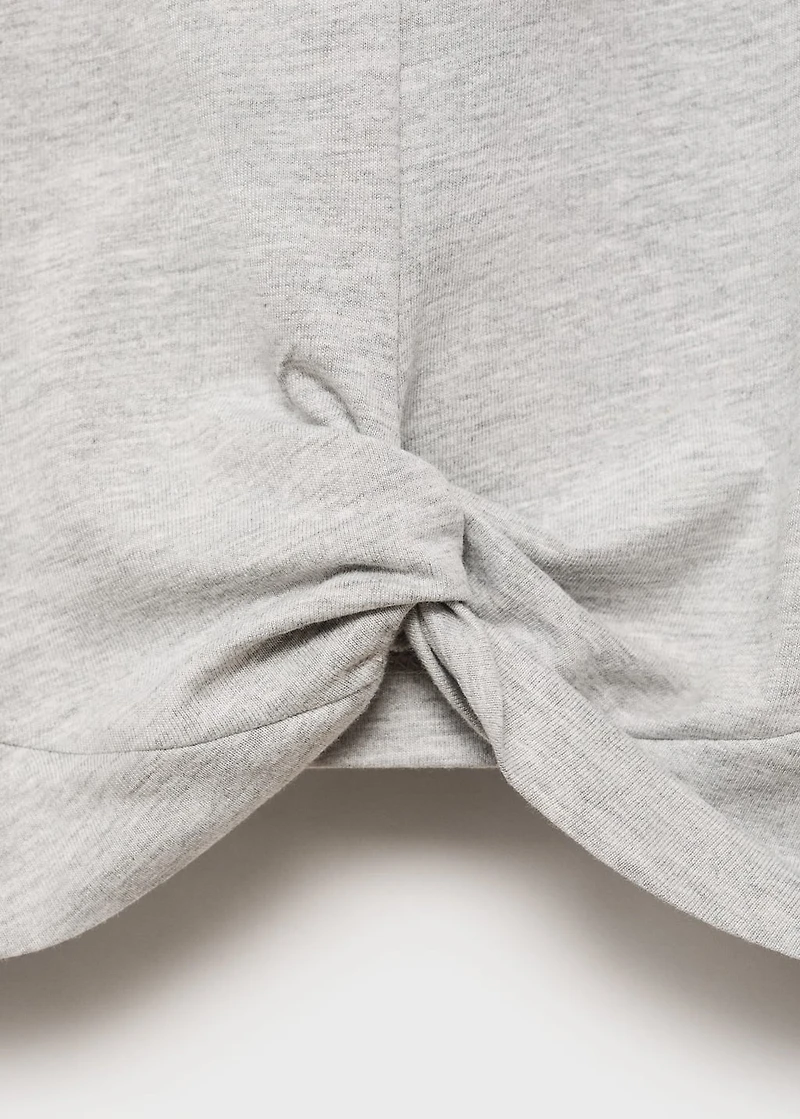 Knot cotton t-shirt