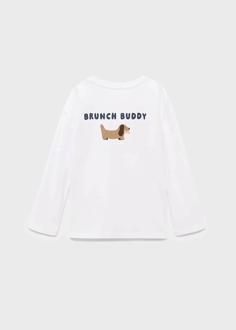 Embossed printed t-shirt