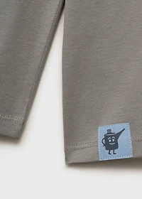 Printed cotton-blend T-shirt