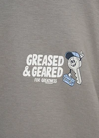 Printed cotton-blend T-shirt