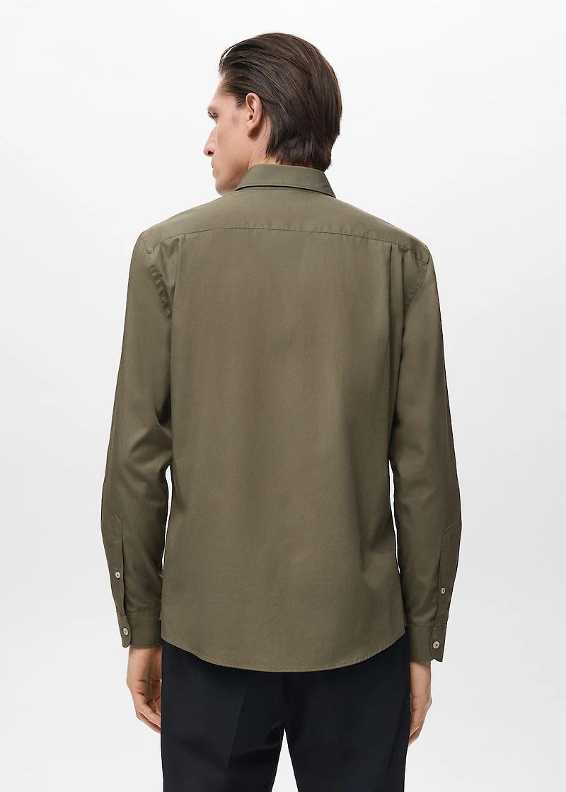 Regular-fit 100% cotton shirt