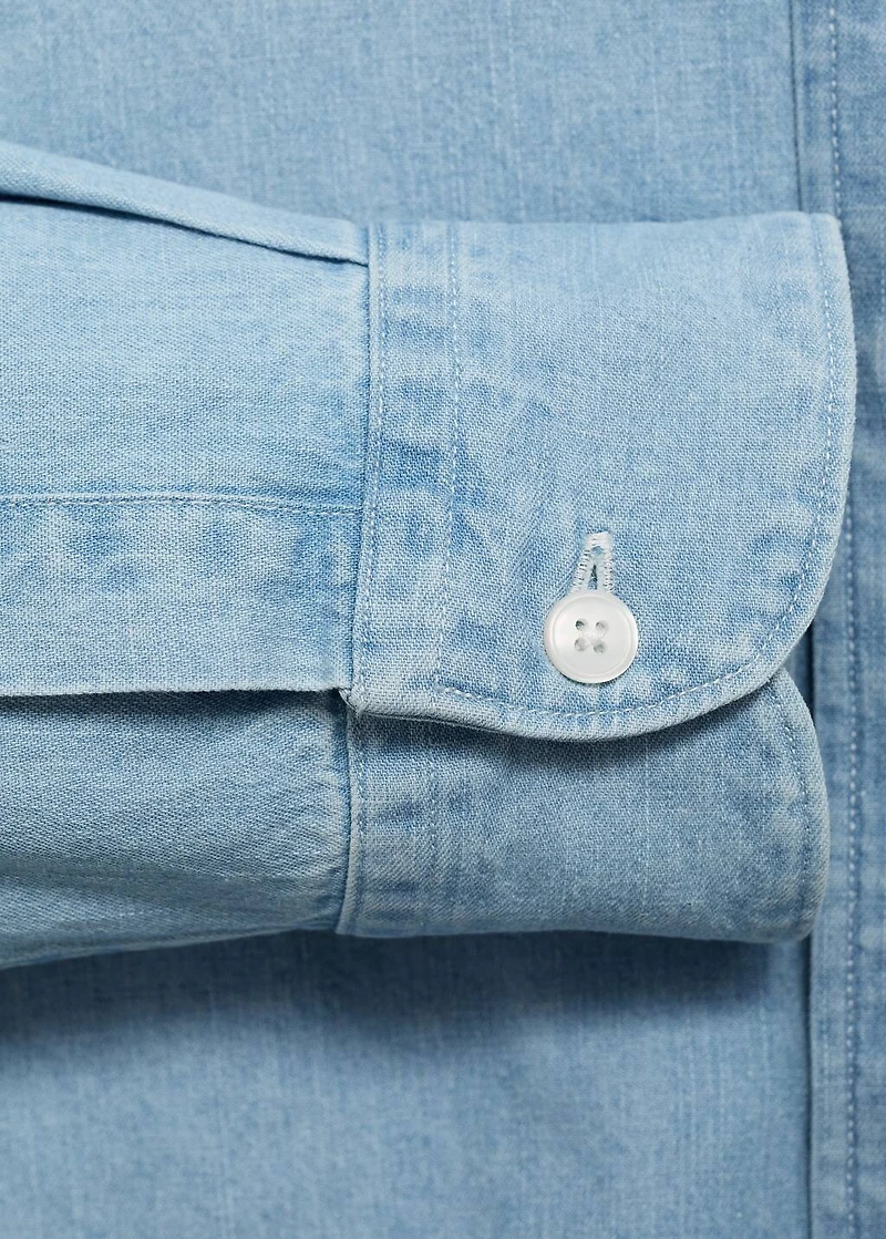 Regular fit denim shirt