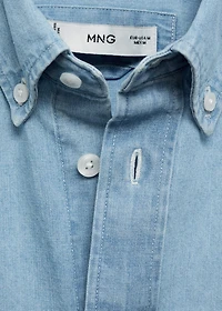 Regular fit denim shirt