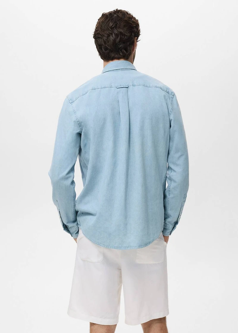 Regular fit denim shirt