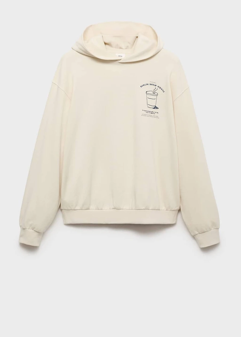 Graphic hooded sweatshirt
