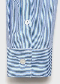 Regular fit striped cotton shirt