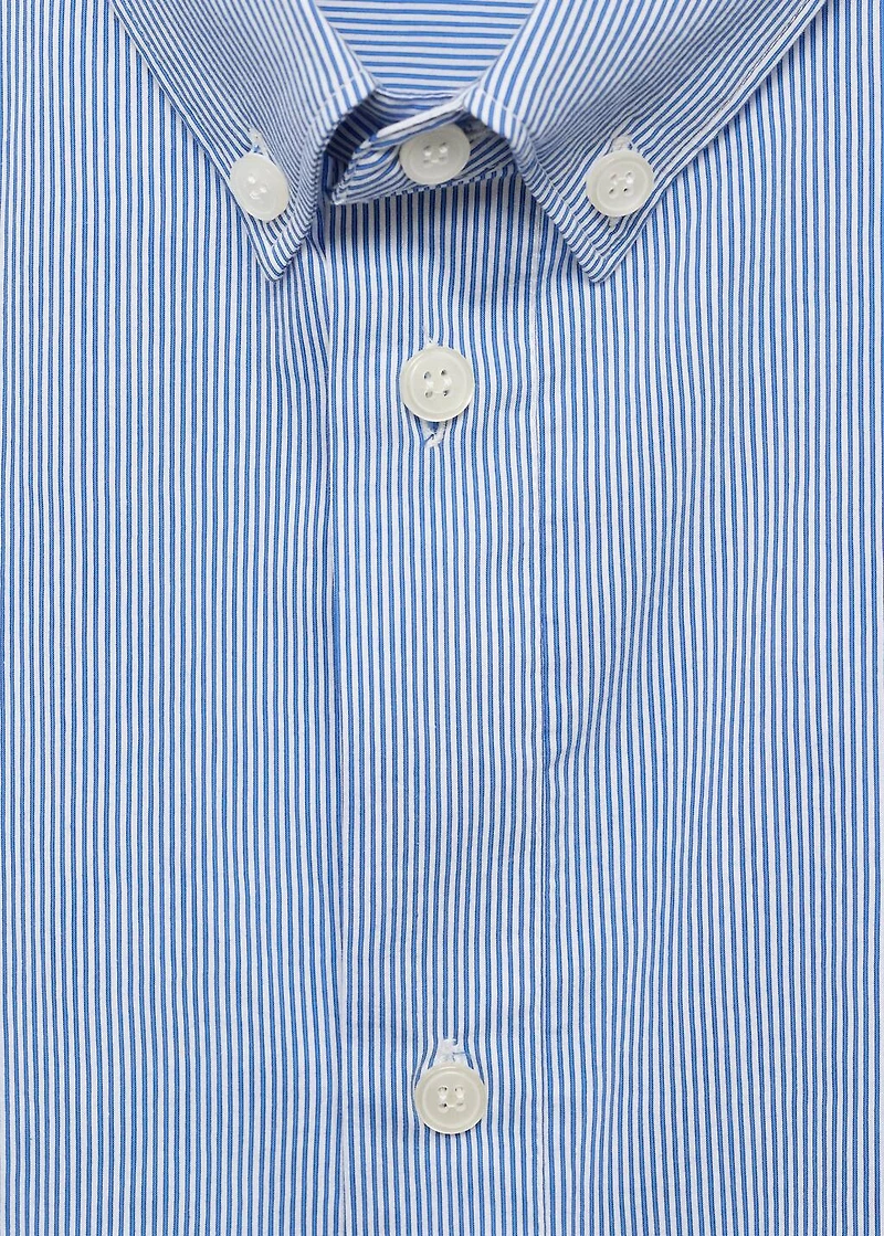 Regular fit striped cotton shirt
