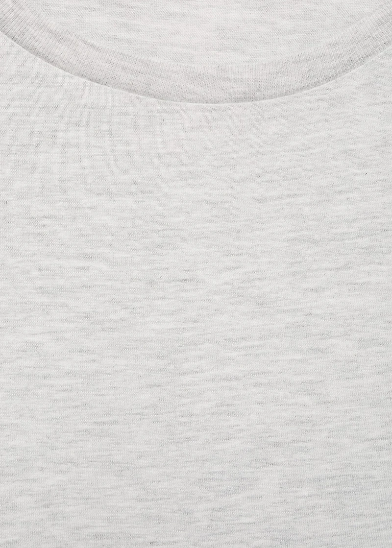 Cotton t-shirt with cut-out