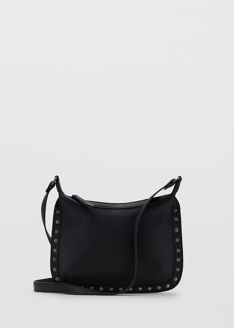 Stud leather bag