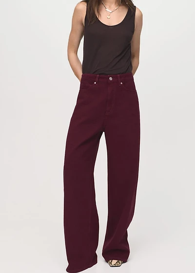 High-rise balloon jeans