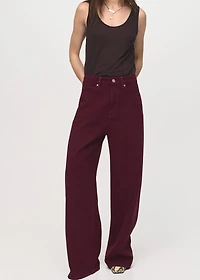 High-rise balloon jeans
